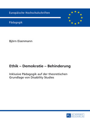 cover image of Ethik – Demokratie – Behinderung